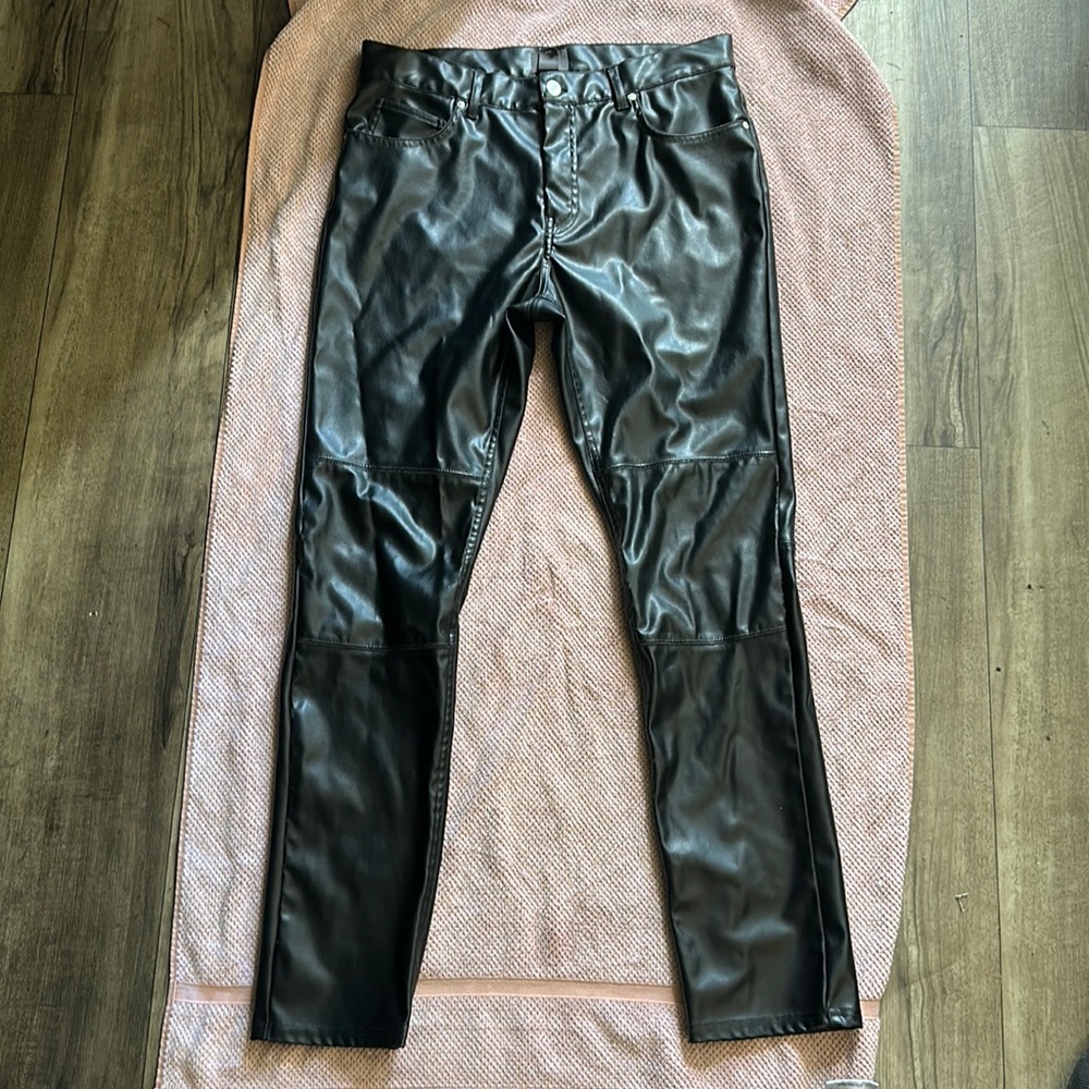 Black Leather Pants